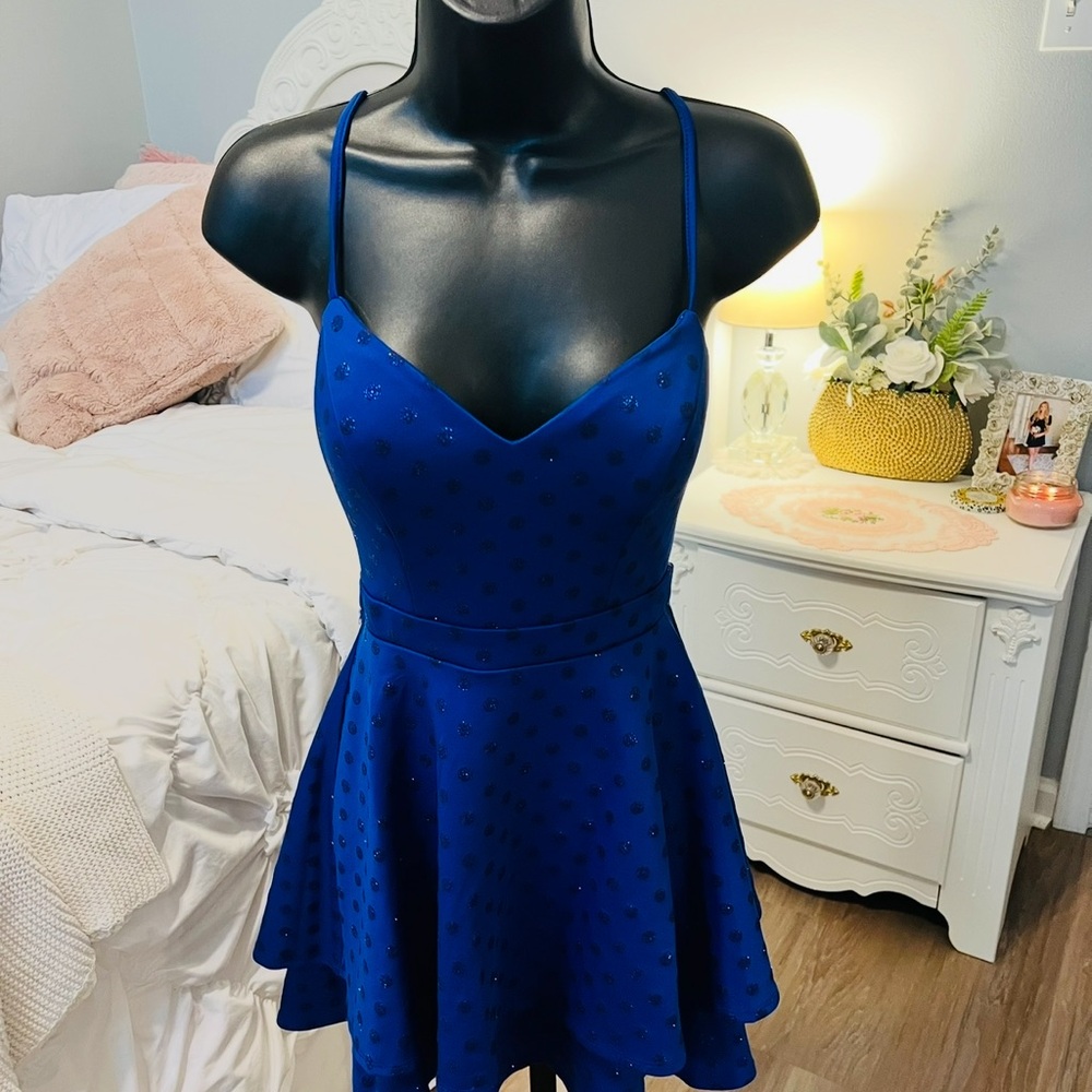 City Triangles Royal Blue Dress